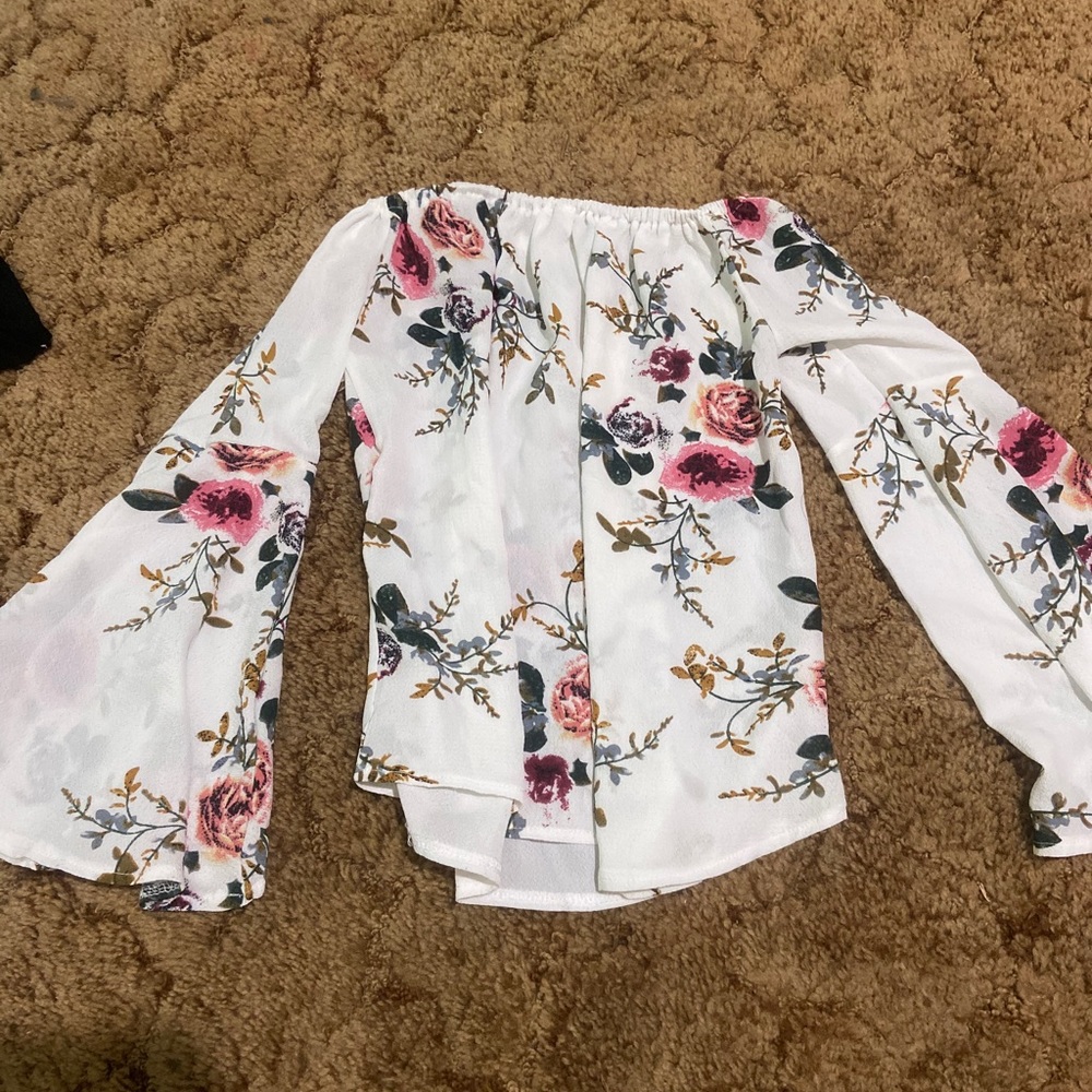 off the shoulder blouse!